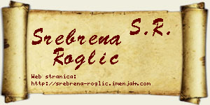 Srebrena Roglić vizit kartica
